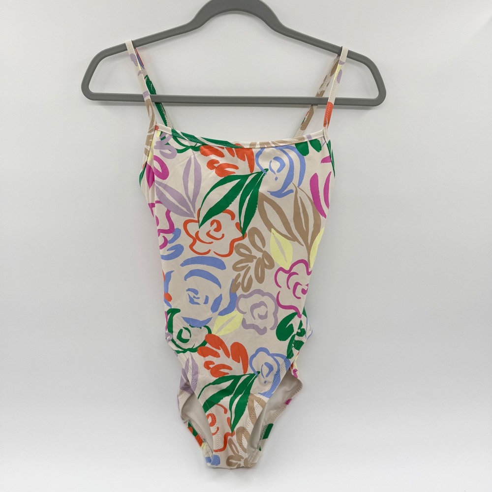Gap Women‎ Floral One Piece Swimsuit Multi Color Botanical Print S 682425-12-1